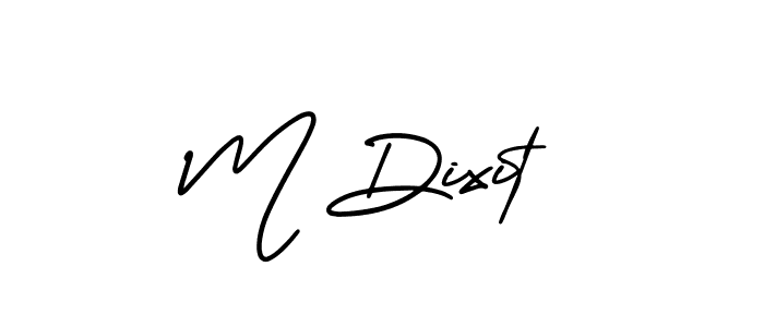 Also we have M Dixit name is the best signature style. Create professional handwritten signature collection using AmerikaSignatureDemo-Regular autograph style. M Dixit signature style 3 images and pictures png