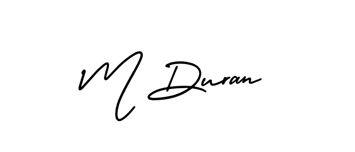 Also You can easily find your signature by using the search form. We will create M Duran name handwritten signature images for you free of cost using AmerikaSignatureDemo-Regular sign style. M Duran signature style 3 images and pictures png