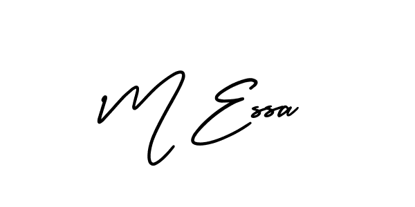 It looks lik you need a new signature style for name M Essa. Design unique handwritten (AmerikaSignatureDemo-Regular) signature with our free signature maker in just a few clicks. M Essa signature style 3 images and pictures png