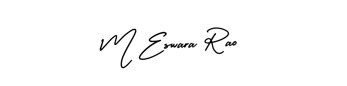 Make a beautiful signature design for name M Eswara Rao. Use this online signature maker to create a handwritten signature for free. M Eswara Rao signature style 3 images and pictures png