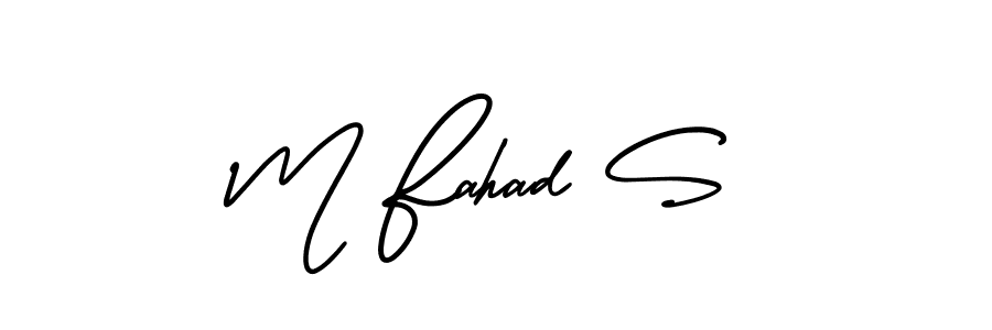 Make a beautiful signature design for name M Fahad S. Use this online signature maker to create a handwritten signature for free. M Fahad S signature style 3 images and pictures png