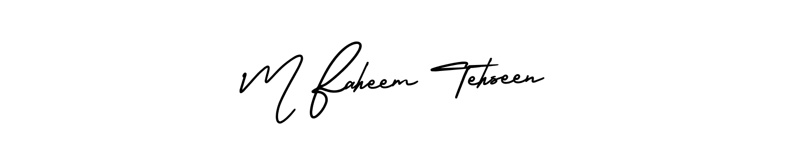 You can use this online signature creator to create a handwritten signature for the name M Faheem Tehseen. This is the best online autograph maker. M Faheem Tehseen signature style 3 images and pictures png