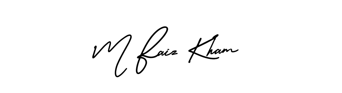 Best and Professional Signature Style for M Faiz Kham. AmerikaSignatureDemo-Regular Best Signature Style Collection. M Faiz Kham signature style 3 images and pictures png