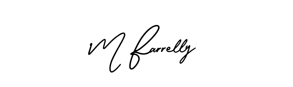 Check out images of Autograph of M Farrelly name. Actor M Farrelly Signature Style. AmerikaSignatureDemo-Regular is a professional sign style online. M Farrelly signature style 3 images and pictures png