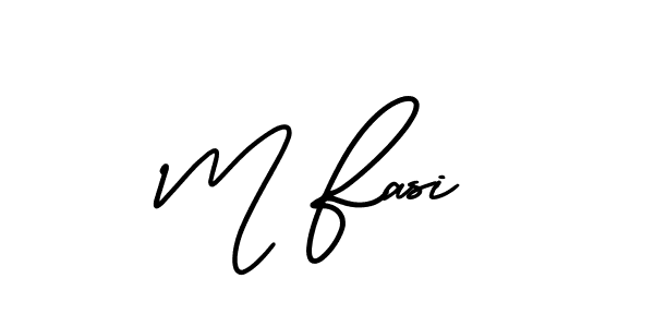 Also You can easily find your signature by using the search form. We will create M Fasi name handwritten signature images for you free of cost using AmerikaSignatureDemo-Regular sign style. M Fasi signature style 3 images and pictures png