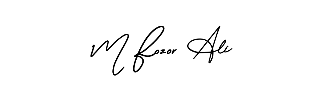 Best and Professional Signature Style for M Fozor Ali. AmerikaSignatureDemo-Regular Best Signature Style Collection. M Fozor Ali signature style 3 images and pictures png