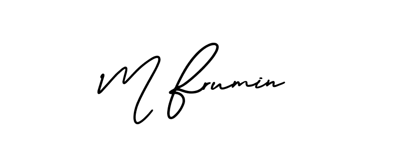 Make a short M Frumin signature style. Manage your documents anywhere anytime using AmerikaSignatureDemo-Regular. Create and add eSignatures, submit forms, share and send files easily. M Frumin signature style 3 images and pictures png