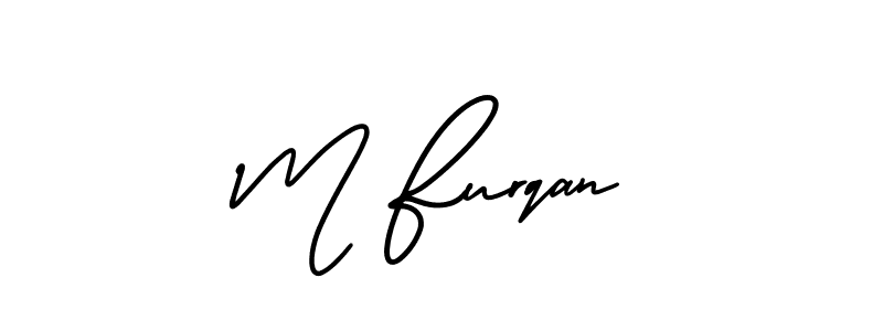 How to make M Furqan signature? AmerikaSignatureDemo-Regular is a professional autograph style. Create handwritten signature for M Furqan name. M Furqan signature style 3 images and pictures png