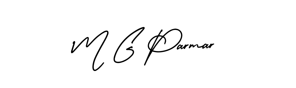 Similarly AmerikaSignatureDemo-Regular is the best handwritten signature design. Signature creator online .You can use it as an online autograph creator for name M G Parmar. M G Parmar signature style 3 images and pictures png