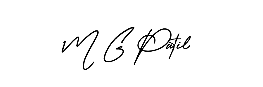 This is the best signature style for the M G Patil name. Also you like these signature font (AmerikaSignatureDemo-Regular). Mix name signature. M G Patil signature style 3 images and pictures png