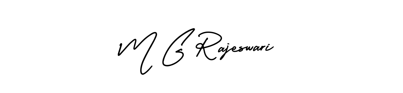 Also You can easily find your signature by using the search form. We will create M G Rajeswari name handwritten signature images for you free of cost using AmerikaSignatureDemo-Regular sign style. M G Rajeswari signature style 3 images and pictures png