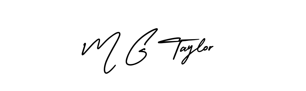 Create a beautiful signature design for name M G Taylor. With this signature (AmerikaSignatureDemo-Regular) fonts, you can make a handwritten signature for free. M G Taylor signature style 3 images and pictures png