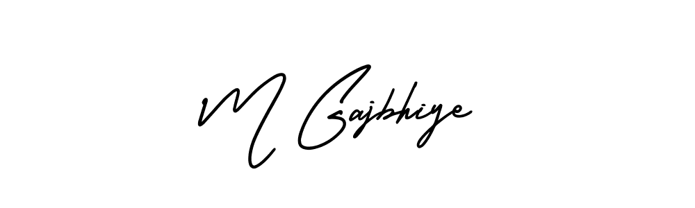 How to make M Gajbhiye signature? AmerikaSignatureDemo-Regular is a professional autograph style. Create handwritten signature for M Gajbhiye name. M Gajbhiye signature style 3 images and pictures png