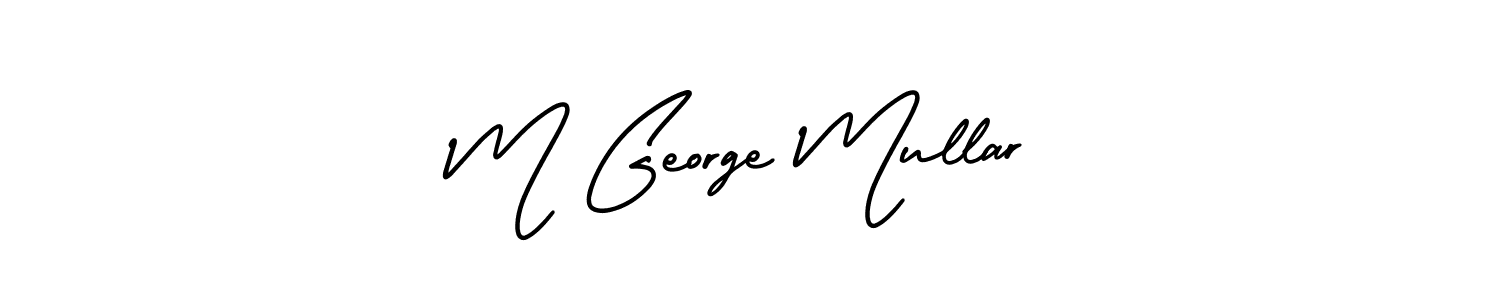 Also You can easily find your signature by using the search form. We will create M George Mullar name handwritten signature images for you free of cost using AmerikaSignatureDemo-Regular sign style. M George Mullar signature style 3 images and pictures png