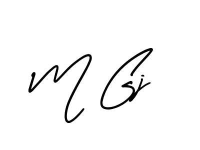 Best and Professional Signature Style for M Gj. AmerikaSignatureDemo-Regular Best Signature Style Collection. M Gj signature style 3 images and pictures png