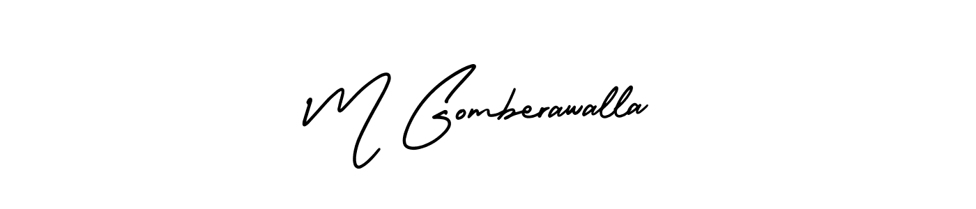 See photos of M Gomberawalla official signature by Spectra . Check more albums & portfolios. Read reviews & check more about AmerikaSignatureDemo-Regular font. M Gomberawalla signature style 3 images and pictures png