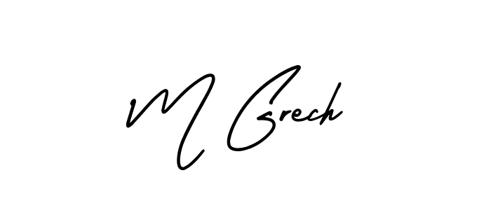 Also we have M Grech name is the best signature style. Create professional handwritten signature collection using AmerikaSignatureDemo-Regular autograph style. M Grech signature style 3 images and pictures png