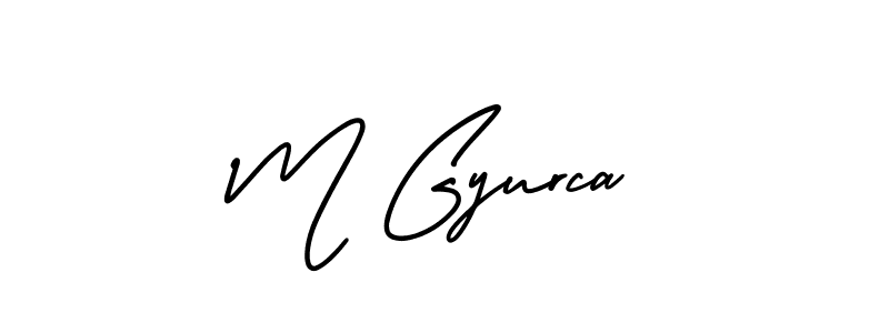 How to make M Gyurca signature? AmerikaSignatureDemo-Regular is a professional autograph style. Create handwritten signature for M Gyurca name. M Gyurca signature style 3 images and pictures png