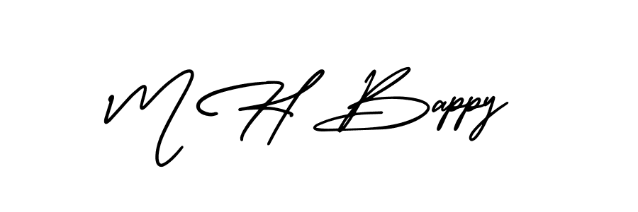 You can use this online signature creator to create a handwritten signature for the name M H Bappy. This is the best online autograph maker. M H Bappy signature style 3 images and pictures png