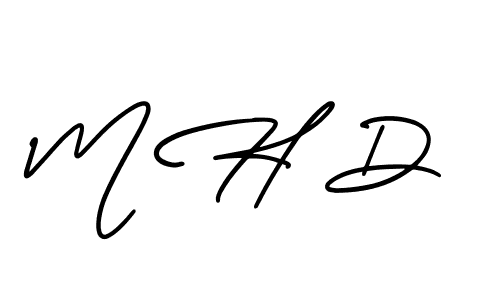 The best way (AmerikaSignatureDemo-Regular) to make a short signature is to pick only two or three words in your name. The name M H D include a total of six letters. For converting this name. M H D signature style 3 images and pictures png