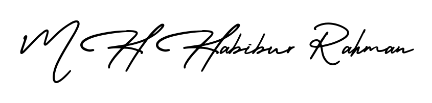 How to Draw M H Habibur Rahman signature style? AmerikaSignatureDemo-Regular is a latest design signature styles for name M H Habibur Rahman. M H Habibur Rahman signature style 3 images and pictures png