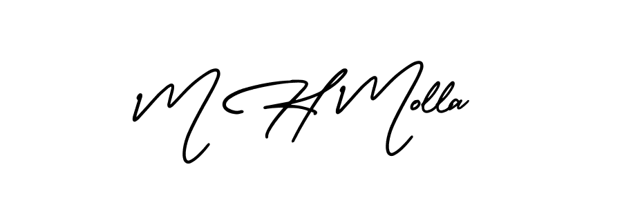 Once you've used our free online signature maker to create your best signature AmerikaSignatureDemo-Regular style, it's time to enjoy all of the benefits that M H Molla name signing documents. M H Molla signature style 3 images and pictures png