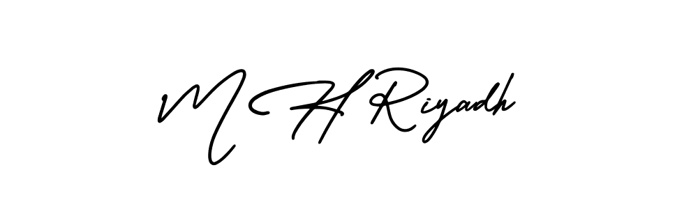 Once you've used our free online signature maker to create your best signature AmerikaSignatureDemo-Regular style, it's time to enjoy all of the benefits that M H Riyadh name signing documents. M H Riyadh signature style 3 images and pictures png