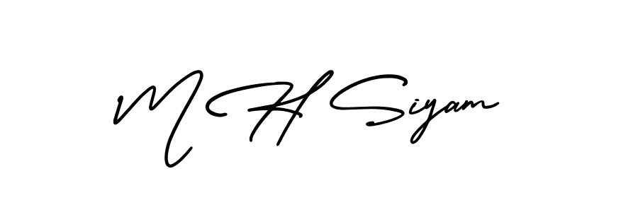 Check out images of Autograph of M H Siyam name. Actor M H Siyam Signature Style. AmerikaSignatureDemo-Regular is a professional sign style online. M H Siyam signature style 3 images and pictures png