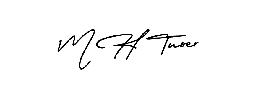 Check out images of Autograph of M H Tuser name. Actor M H Tuser Signature Style. AmerikaSignatureDemo-Regular is a professional sign style online. M H Tuser signature style 3 images and pictures png