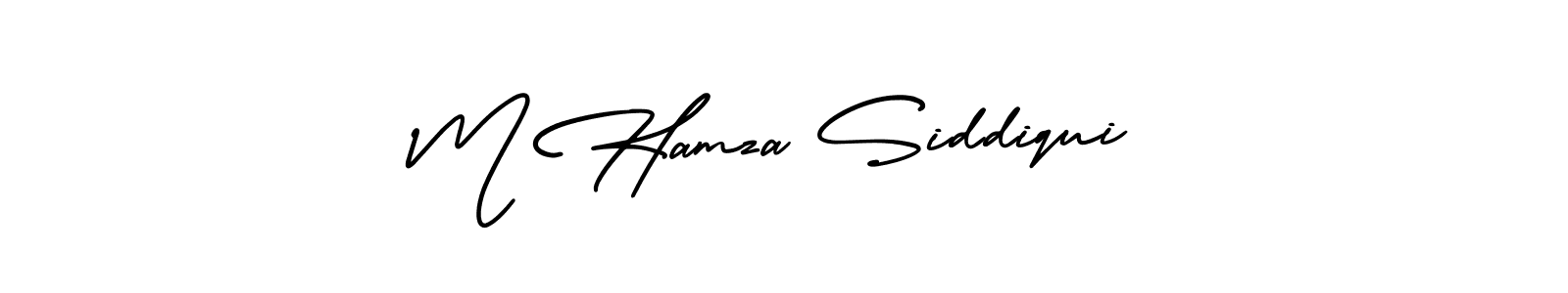 M Hamza Siddiqui stylish signature style. Best Handwritten Sign (AmerikaSignatureDemo-Regular) for my name. Handwritten Signature Collection Ideas for my name M Hamza Siddiqui. M Hamza Siddiqui signature style 3 images and pictures png