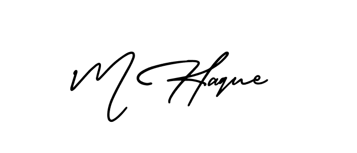 Also You can easily find your signature by using the search form. We will create M Haque name handwritten signature images for you free of cost using AmerikaSignatureDemo-Regular sign style. M Haque signature style 3 images and pictures png