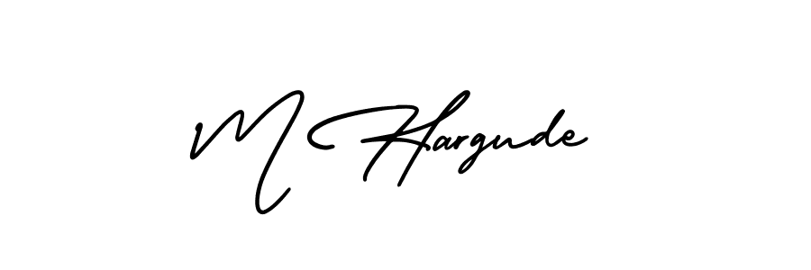 Once you've used our free online signature maker to create your best signature AmerikaSignatureDemo-Regular style, it's time to enjoy all of the benefits that M Hargude name signing documents. M Hargude signature style 3 images and pictures png