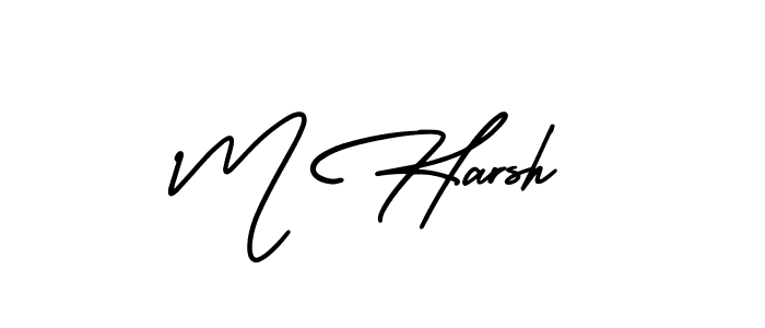 Also we have M Harsh name is the best signature style. Create professional handwritten signature collection using AmerikaSignatureDemo-Regular autograph style. M Harsh signature style 3 images and pictures png