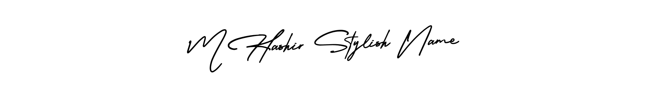 Make a beautiful signature design for name M Hashir Stylish Name. Use this online signature maker to create a handwritten signature for free. M Hashir Stylish Name signature style 3 images and pictures png