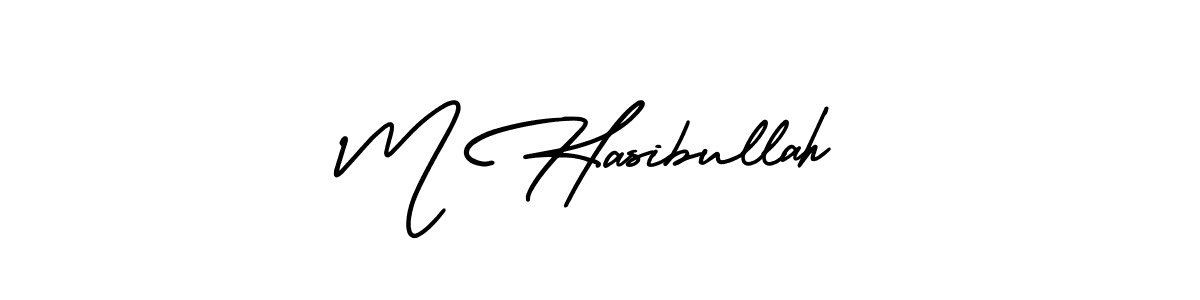 AmerikaSignatureDemo-Regular is a professional signature style that is perfect for those who want to add a touch of class to their signature. It is also a great choice for those who want to make their signature more unique. Get M Hasibullah name to fancy signature for free. M Hasibullah signature style 3 images and pictures png