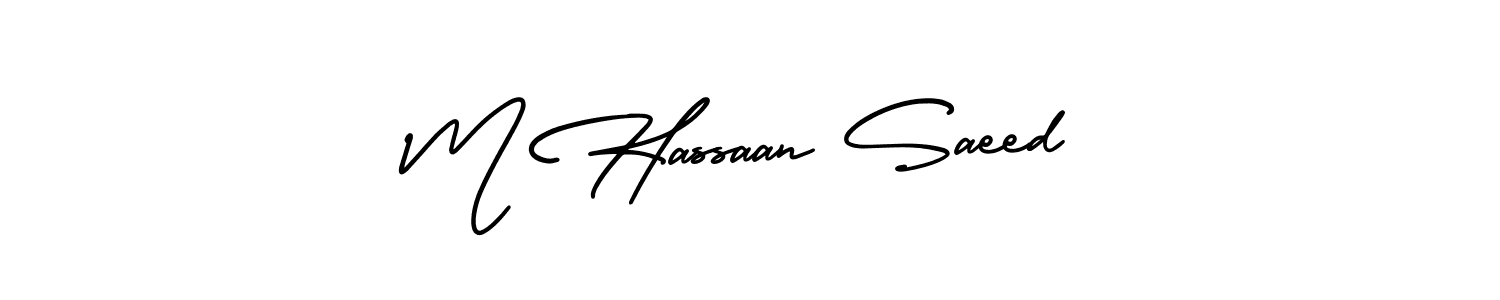 How to make M Hassaan Saeed signature? AmerikaSignatureDemo-Regular is a professional autograph style. Create handwritten signature for M Hassaan Saeed name. M Hassaan Saeed signature style 3 images and pictures png