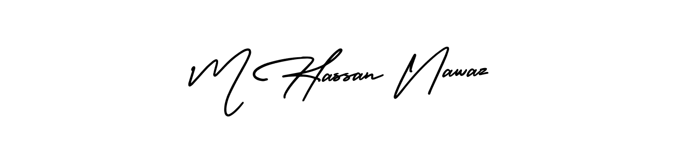 Also we have M Hassan Nawaz name is the best signature style. Create professional handwritten signature collection using AmerikaSignatureDemo-Regular autograph style. M Hassan Nawaz signature style 3 images and pictures png