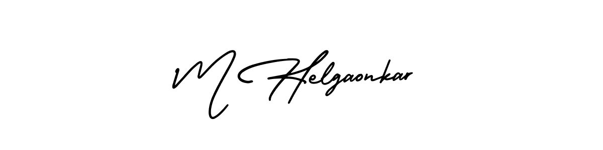 Make a beautiful signature design for name M Helgaonkar. Use this online signature maker to create a handwritten signature for free. M Helgaonkar signature style 3 images and pictures png