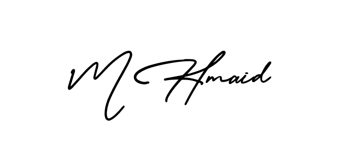 It looks lik you need a new signature style for name M Hmaid. Design unique handwritten (AmerikaSignatureDemo-Regular) signature with our free signature maker in just a few clicks. M Hmaid signature style 3 images and pictures png