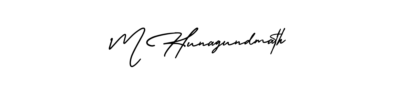 It looks lik you need a new signature style for name M Hunagundmath. Design unique handwritten (AmerikaSignatureDemo-Regular) signature with our free signature maker in just a few clicks. M Hunagundmath signature style 3 images and pictures png