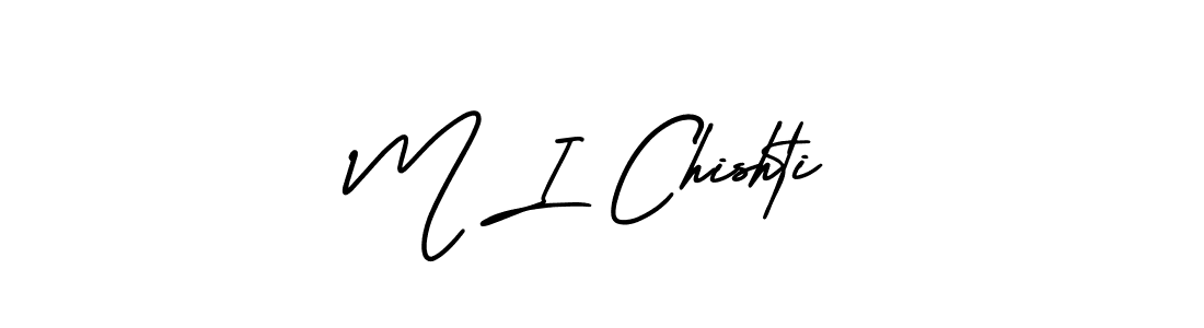 Make a beautiful signature design for name M I Chishti. Use this online signature maker to create a handwritten signature for free. M I Chishti signature style 3 images and pictures png