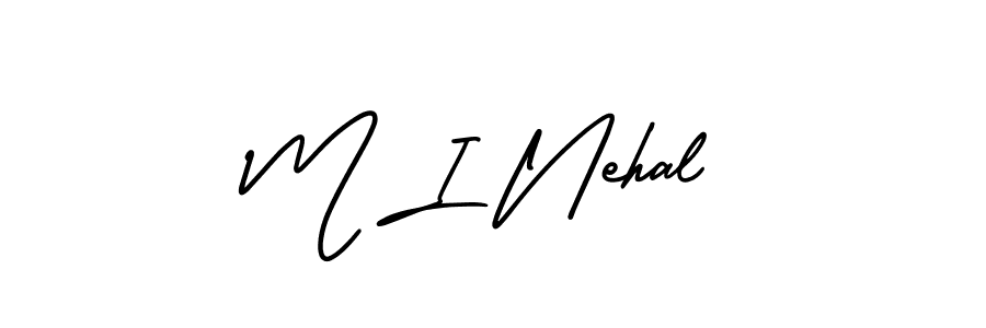 Check out images of Autograph of M I Nehal name. Actor M I Nehal Signature Style. AmerikaSignatureDemo-Regular is a professional sign style online. M I Nehal signature style 3 images and pictures png