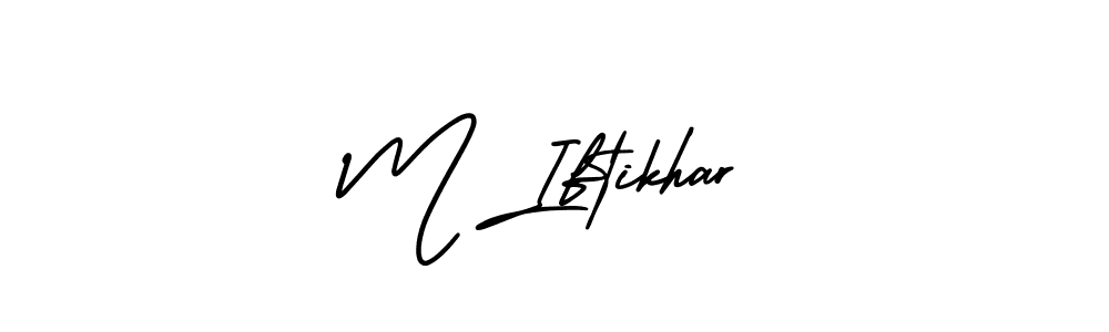 Make a beautiful signature design for name M Iftikhar. Use this online signature maker to create a handwritten signature for free. M Iftikhar signature style 3 images and pictures png