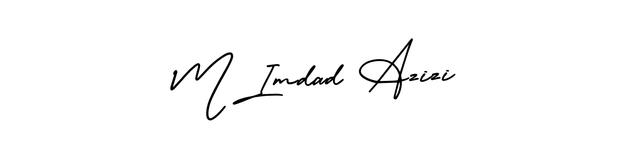 Create a beautiful signature design for name M Imdad Azizi. With this signature (AmerikaSignatureDemo-Regular) fonts, you can make a handwritten signature for free. M Imdad Azizi signature style 3 images and pictures png
