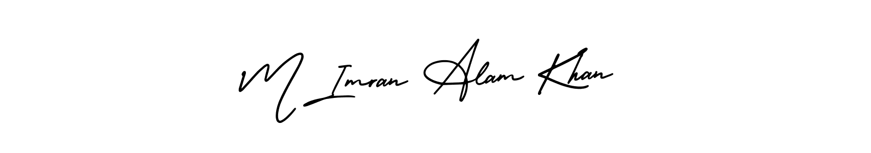 How to Draw M Imran Alam Khan signature style? AmerikaSignatureDemo-Regular is a latest design signature styles for name M Imran Alam Khan. M Imran Alam Khan signature style 3 images and pictures png