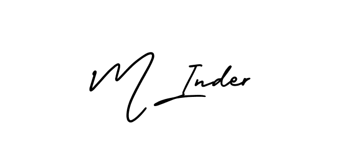 Best and Professional Signature Style for M Inder. AmerikaSignatureDemo-Regular Best Signature Style Collection. M Inder signature style 3 images and pictures png