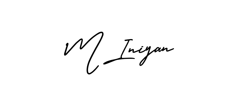 Once you've used our free online signature maker to create your best signature AmerikaSignatureDemo-Regular style, it's time to enjoy all of the benefits that M Iniyan name signing documents. M Iniyan signature style 3 images and pictures png