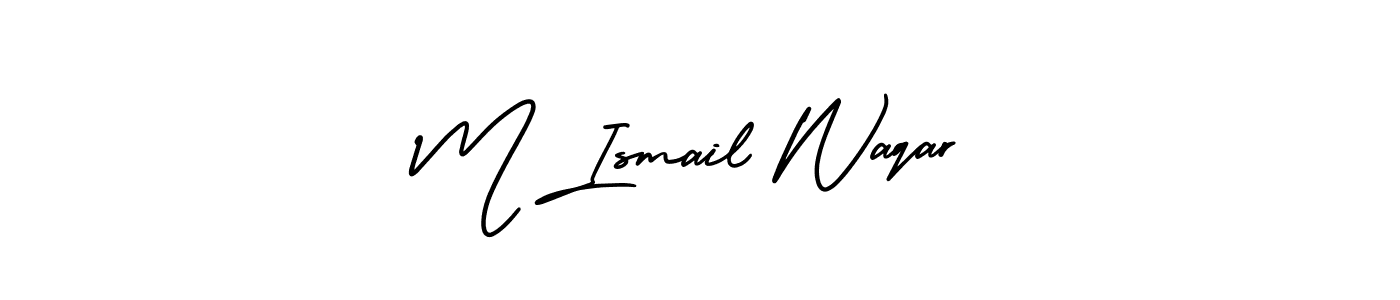 Make a beautiful signature design for name M Ismail Waqar. Use this online signature maker to create a handwritten signature for free. M Ismail Waqar signature style 3 images and pictures png