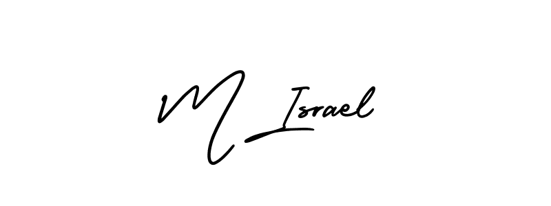 Also You can easily find your signature by using the search form. We will create M Israel name handwritten signature images for you free of cost using AmerikaSignatureDemo-Regular sign style. M Israel signature style 3 images and pictures png