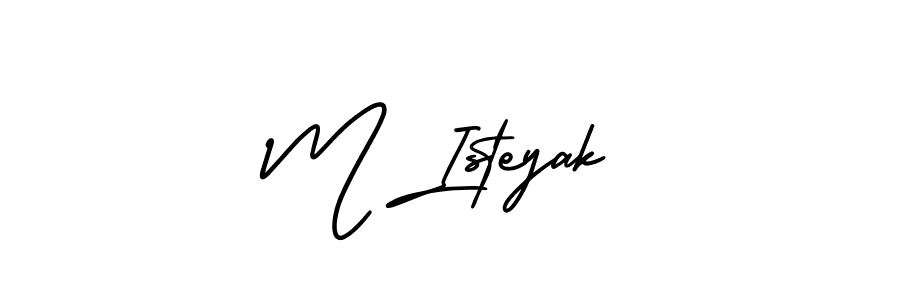 It looks lik you need a new signature style for name M Isteyak. Design unique handwritten (AmerikaSignatureDemo-Regular) signature with our free signature maker in just a few clicks. M Isteyak signature style 3 images and pictures png